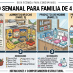 Kit básico semanal para una familia de 4 personas