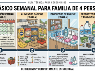 Kit básico semanal para una familia de 4 personas